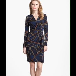 Michael Kors printed faux wrap dress NWT$120 M